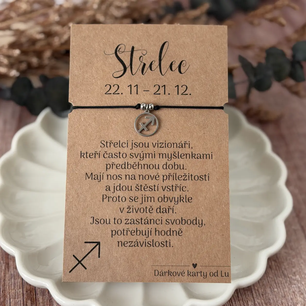 Náramek se znamením zvěrokruhu - střelec