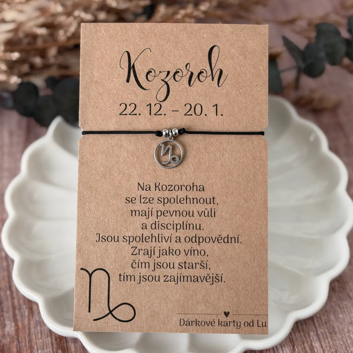 Náramek se znamením zvěrokruhu - kozoroh