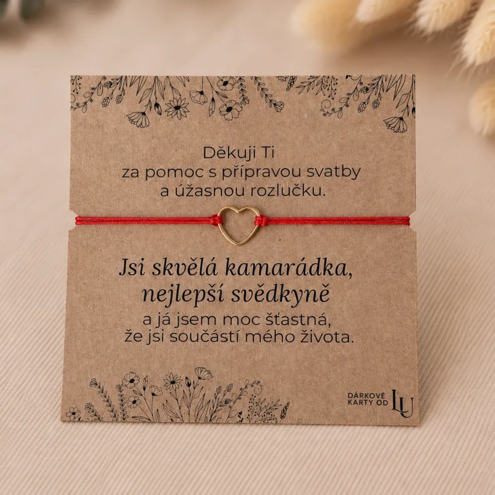 Poděkování svědkyni - dárková krabička