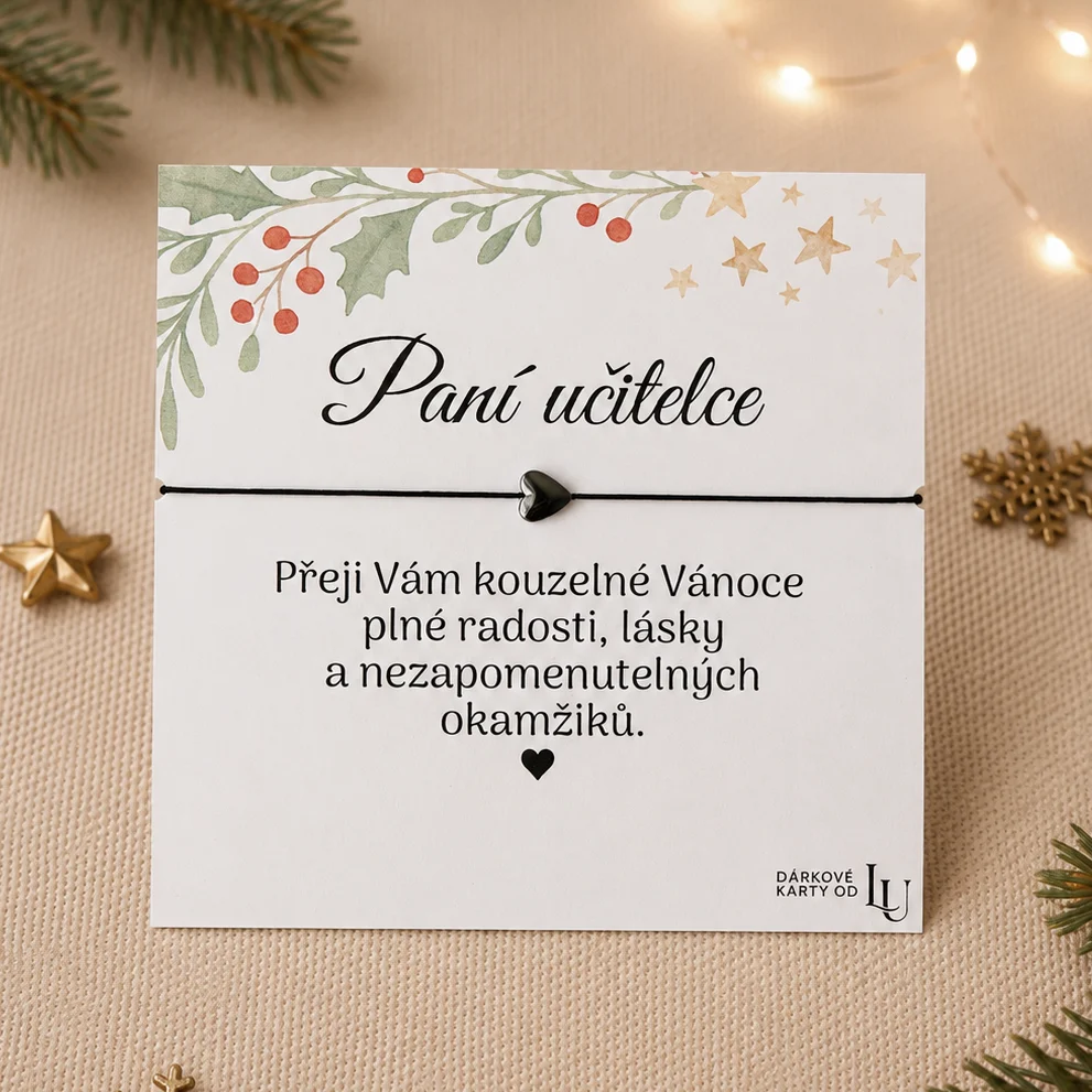 Vánoční dárek pro paní učitelku - chlapec