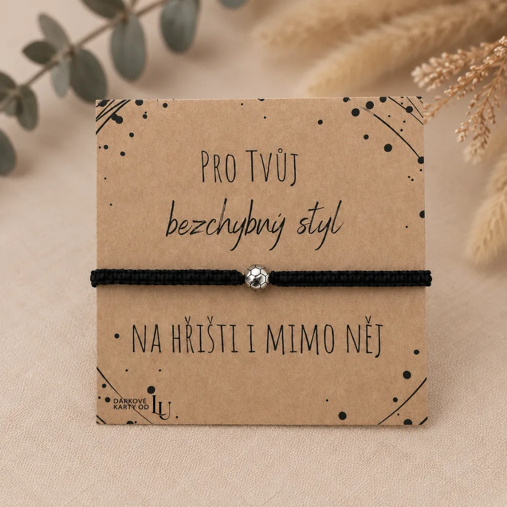 Náramek s fotbalovým míčem