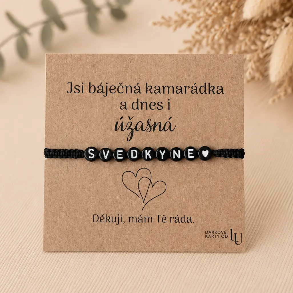 Poděkování svědkyni