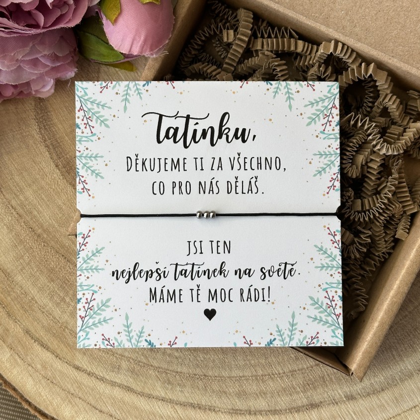 Poděkování tatínkovi od dětí