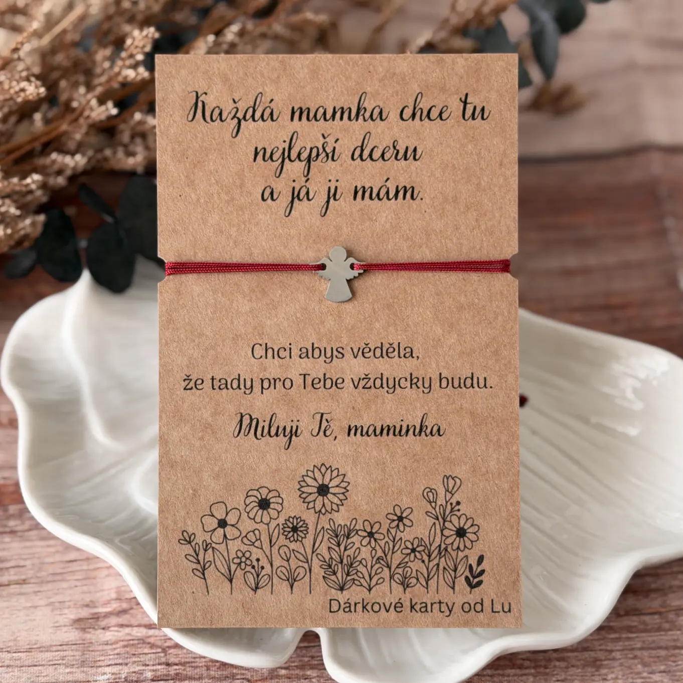 Náramek s andělem pro dceru