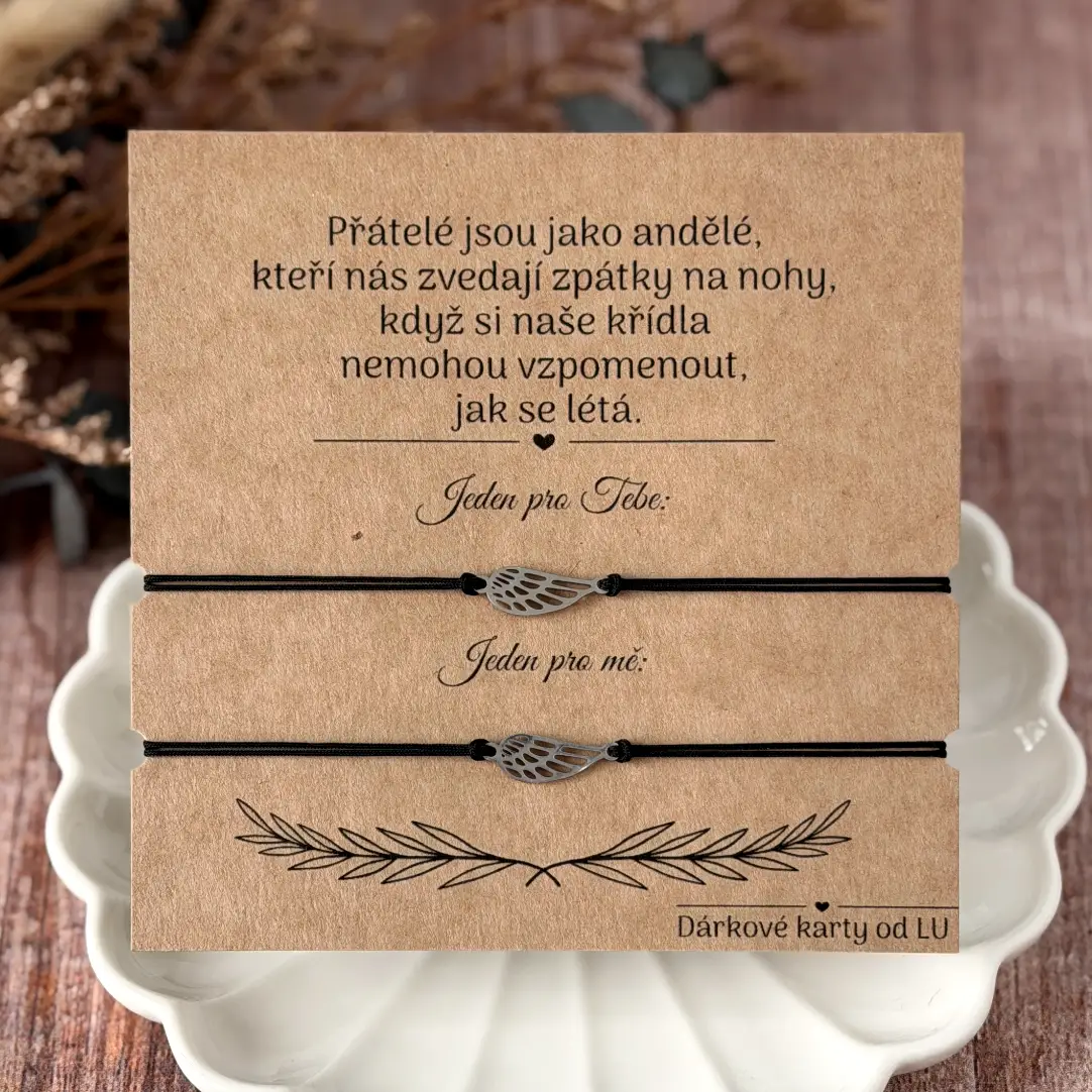 Náramky s andělským křídlem