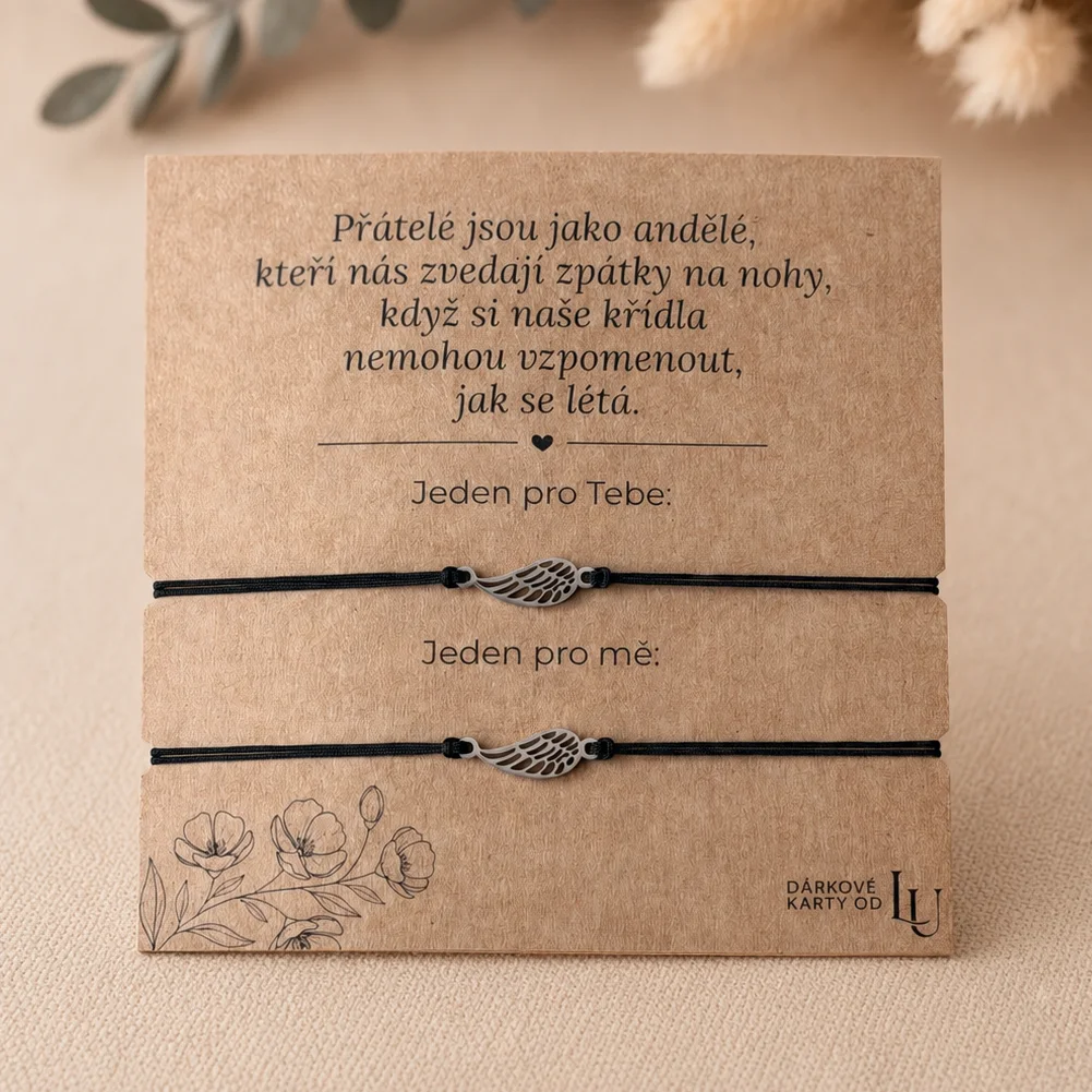 Náramky s andělským křídlem
