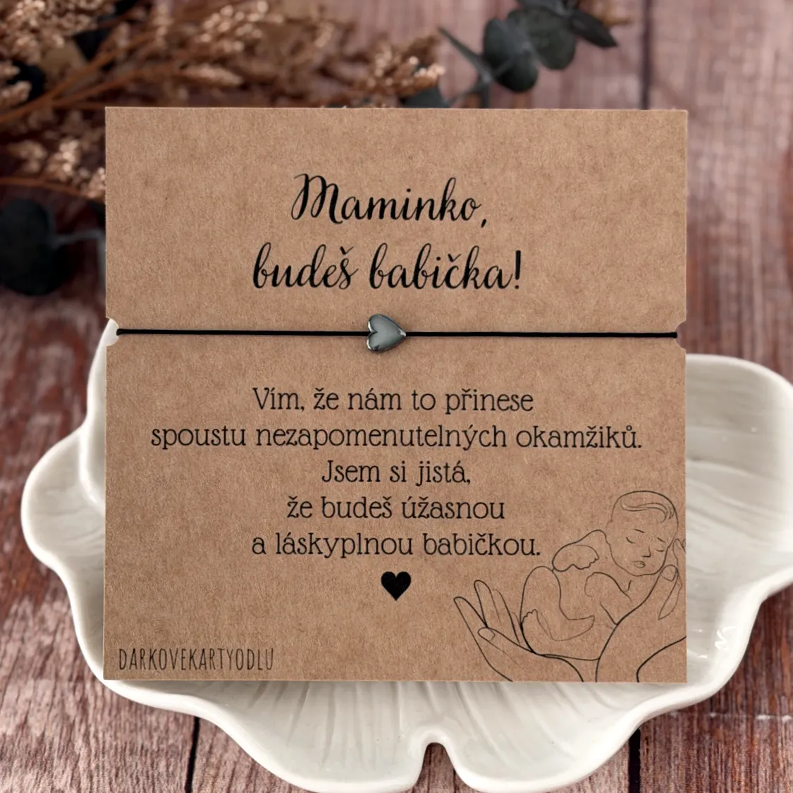 Oznámení těhotenství mamince