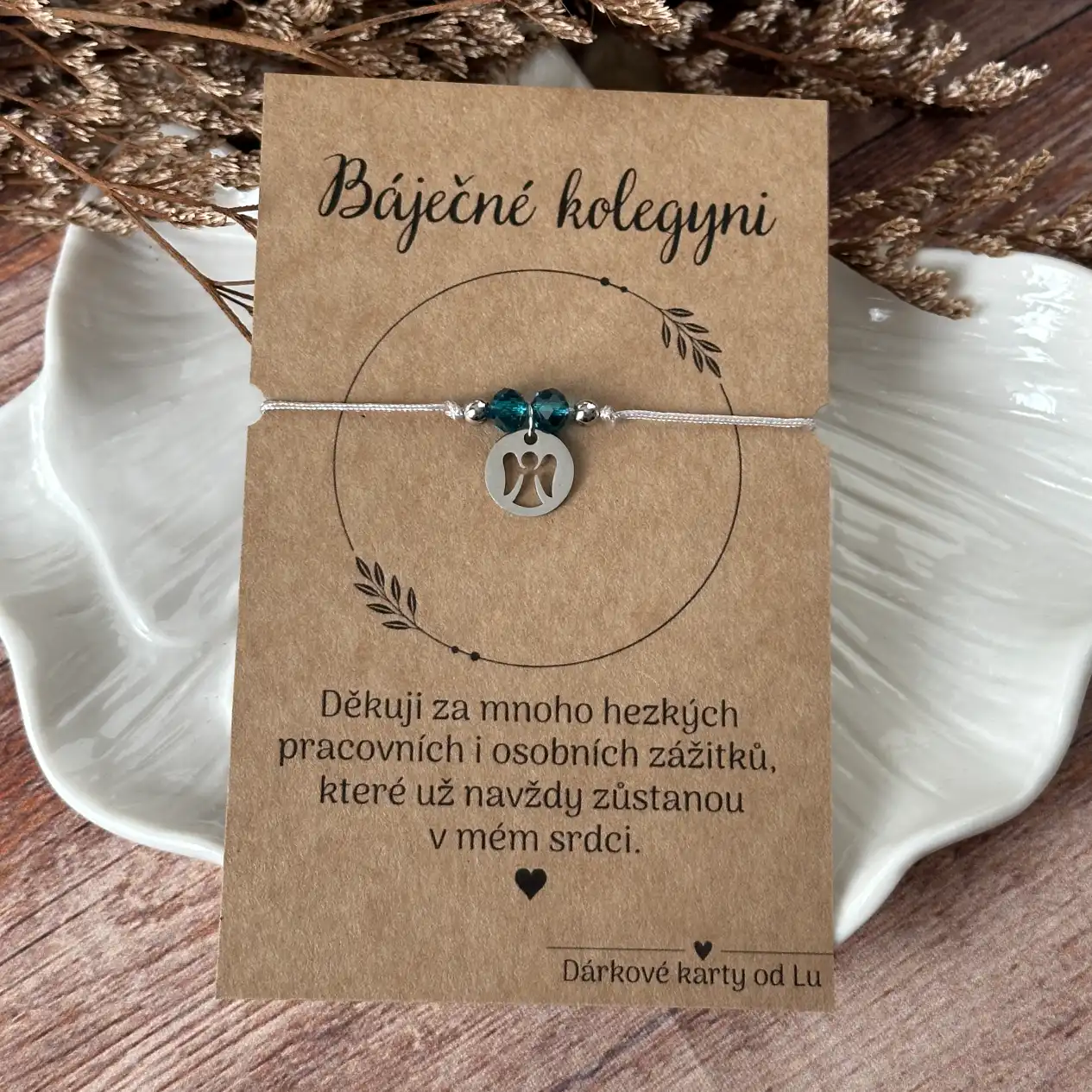 Náramek pro kolegyni s andělem