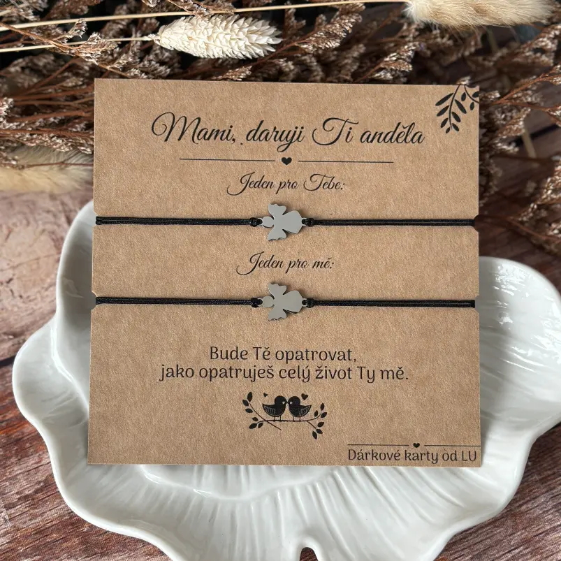 Andělské náramky pro matku a dceru