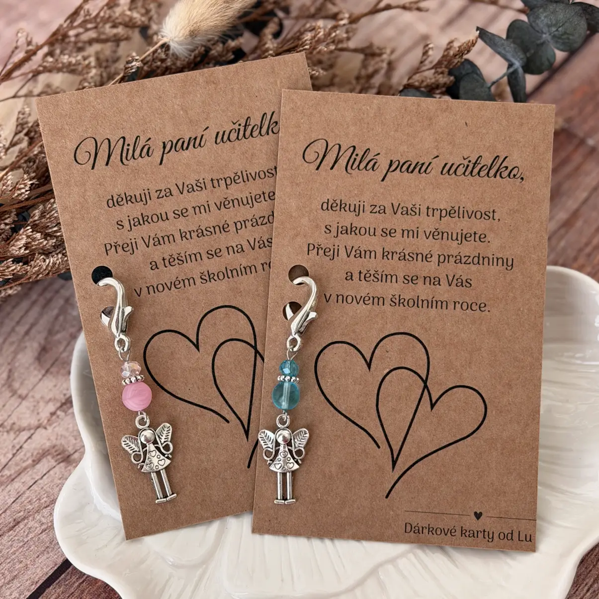 Přívěsek s andělem pro paní učitelku