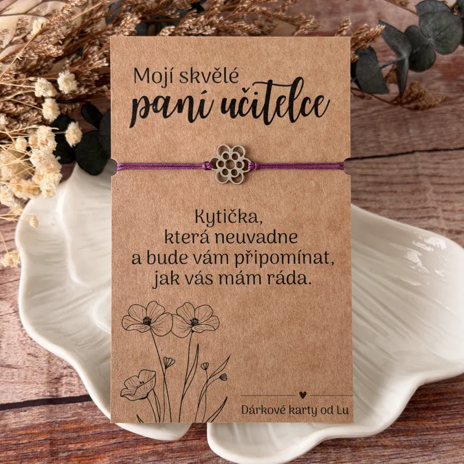 Kytička pro paní učitelku