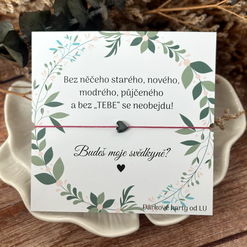 Budeš moje svědkyně?