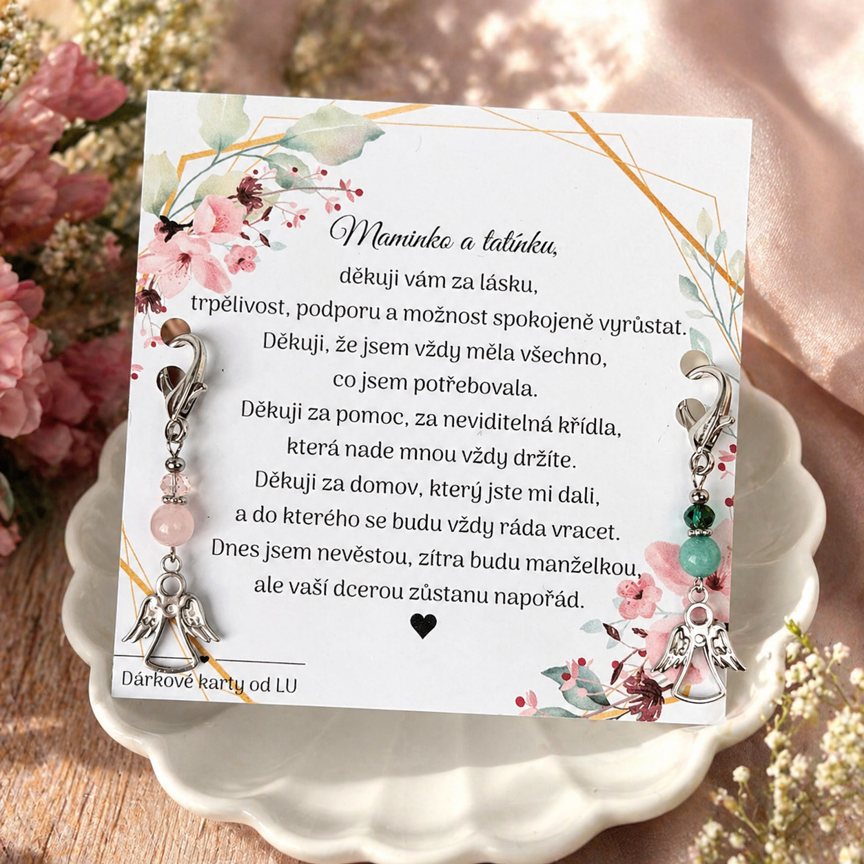 Poděkování rodičům - svatba