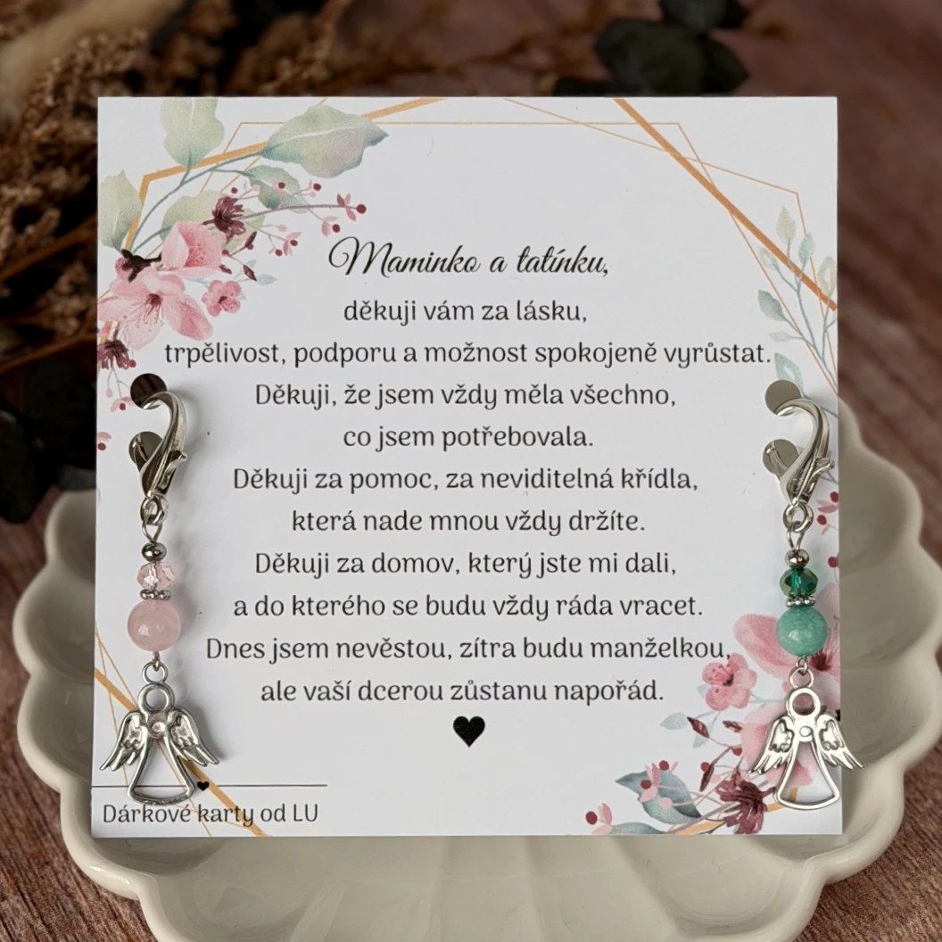 Poděkování rodičům - svatba