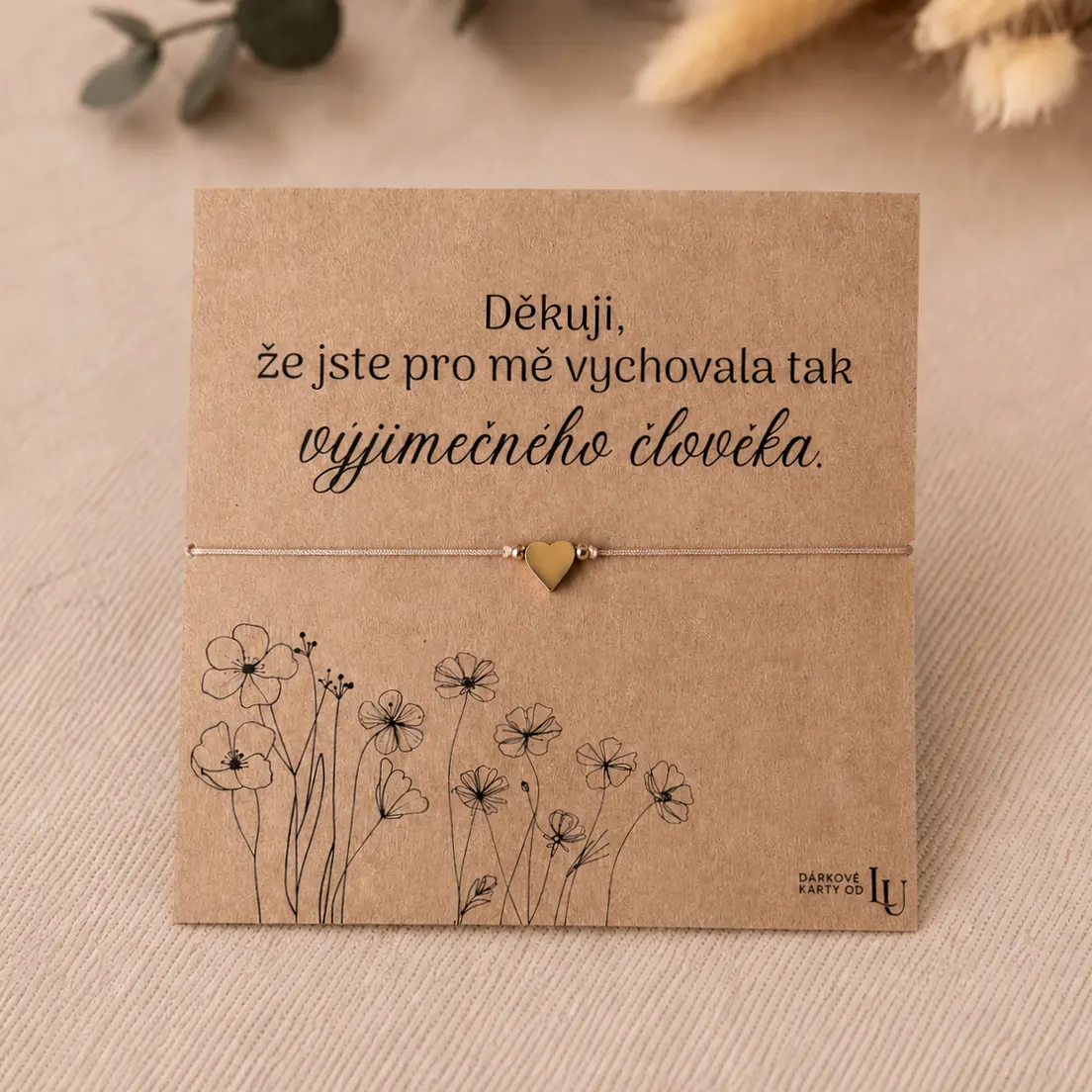 Poděkování budoucí tchýni