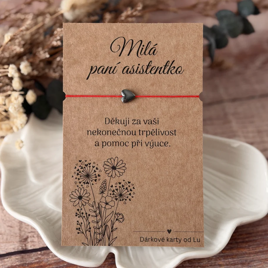 Poděkování paní asistentce