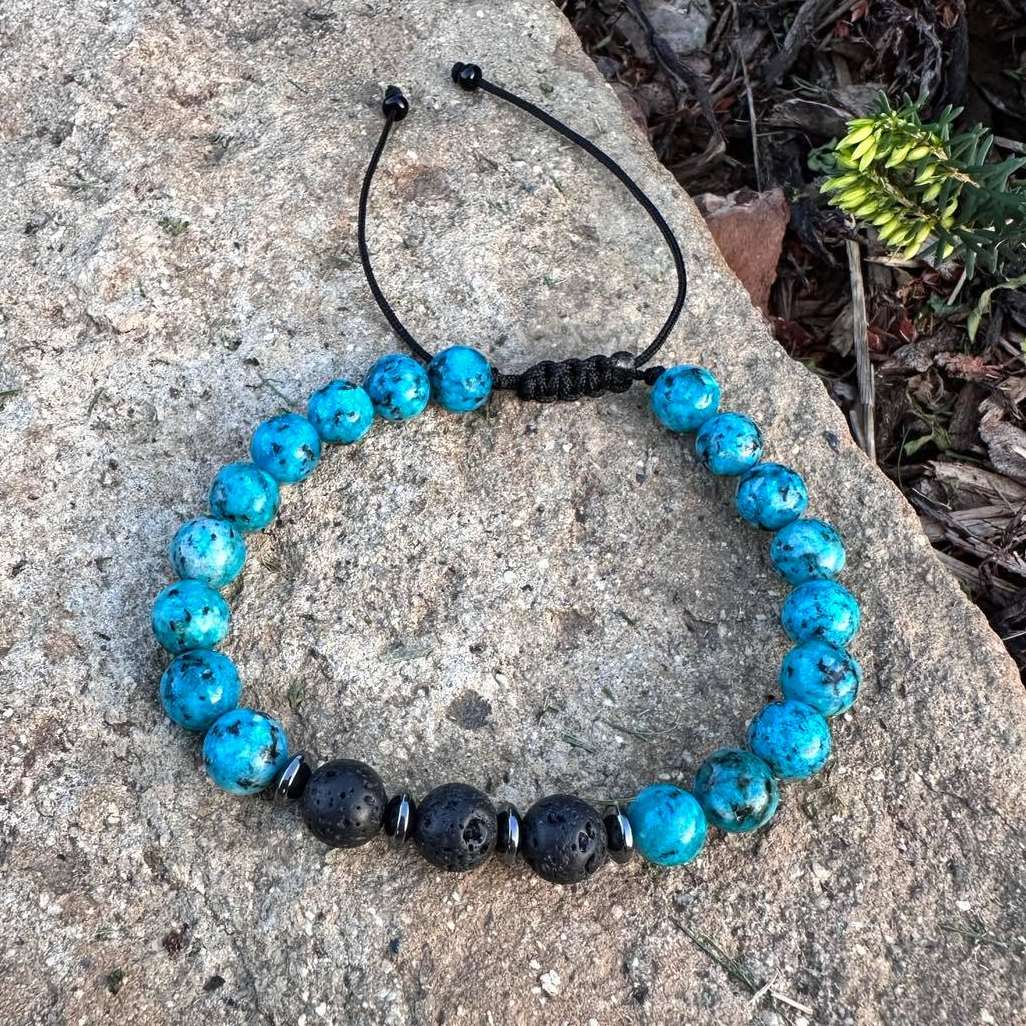 Stylový pánský náramek Blue volcano 