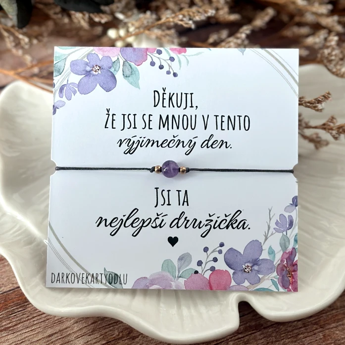 Náramek pro družičku s Ametystem
