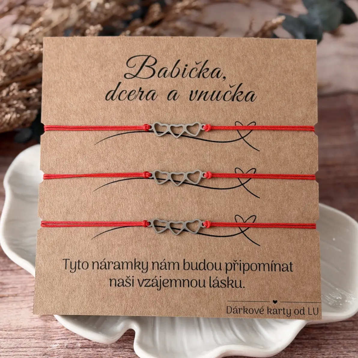 Náramky pro babičku, dceru a vnučku