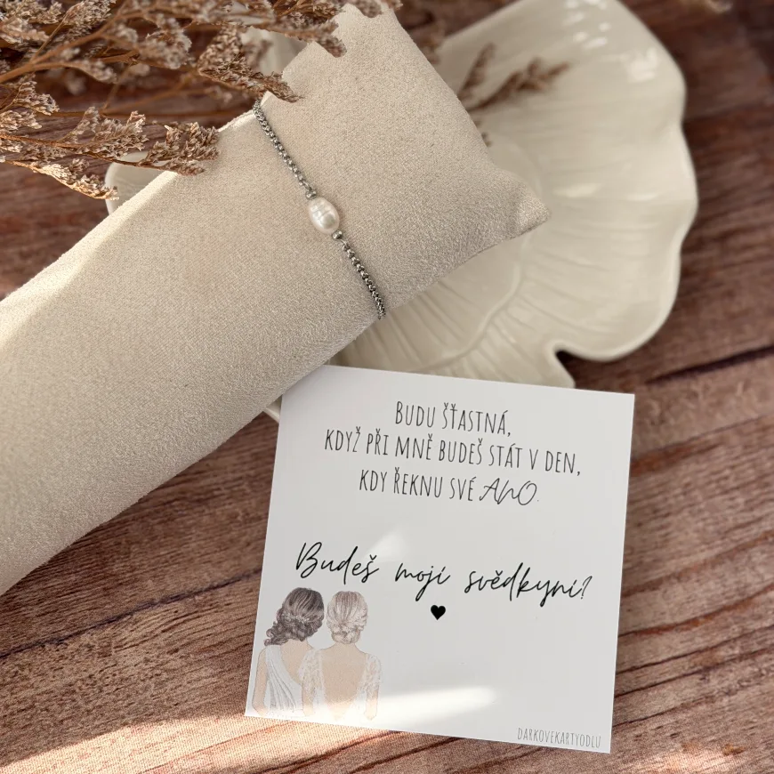 Náramek s perlou pro svědkyni