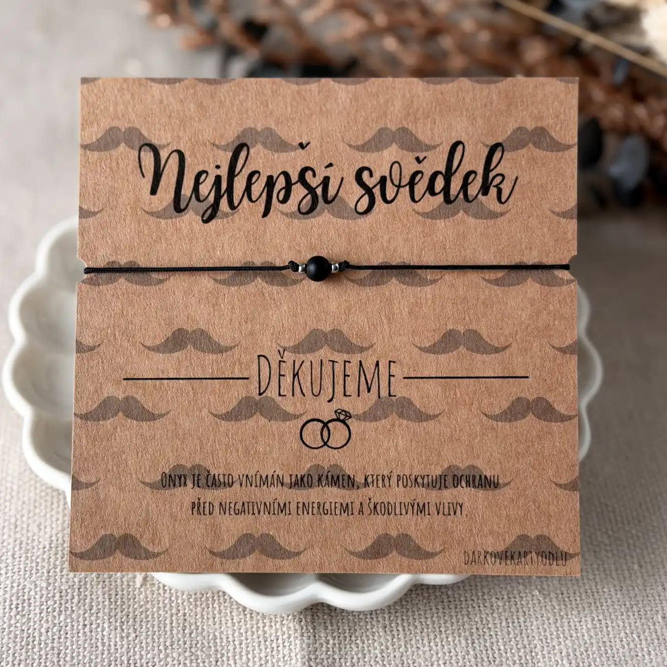 Náramek pro svědka s onyxem