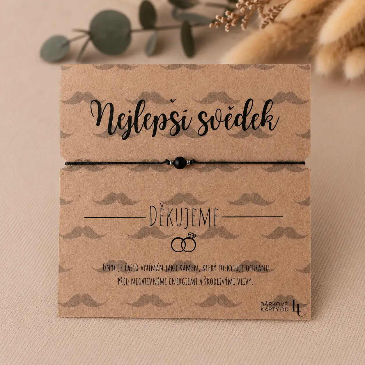 Náramek pro svědka s onyxem