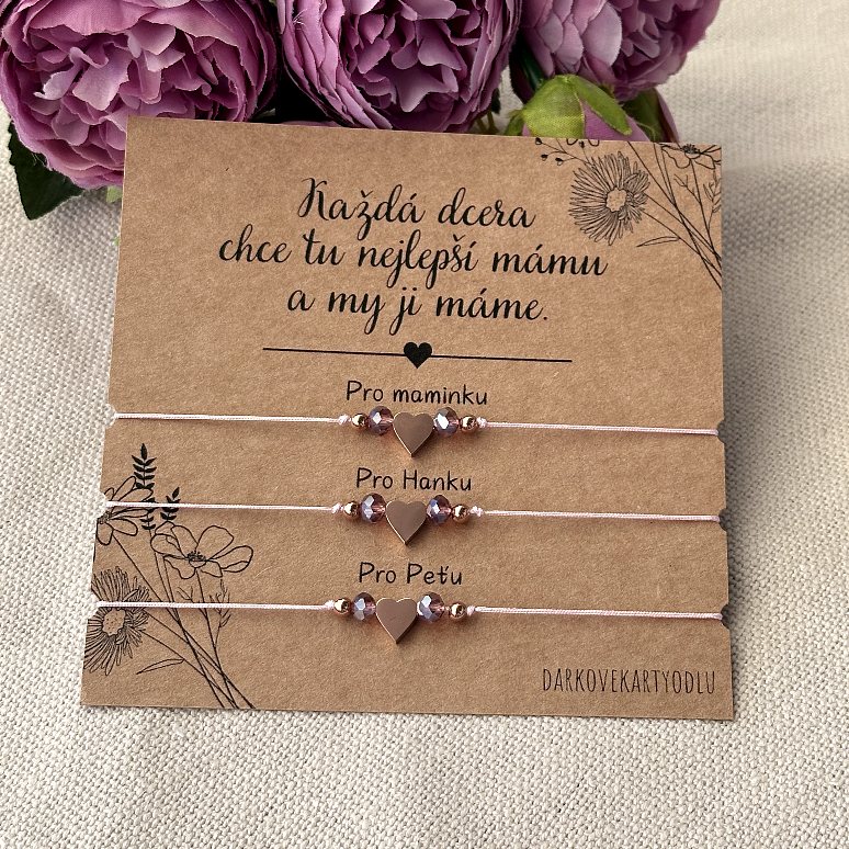 Sada náramků pro maminku a dcery