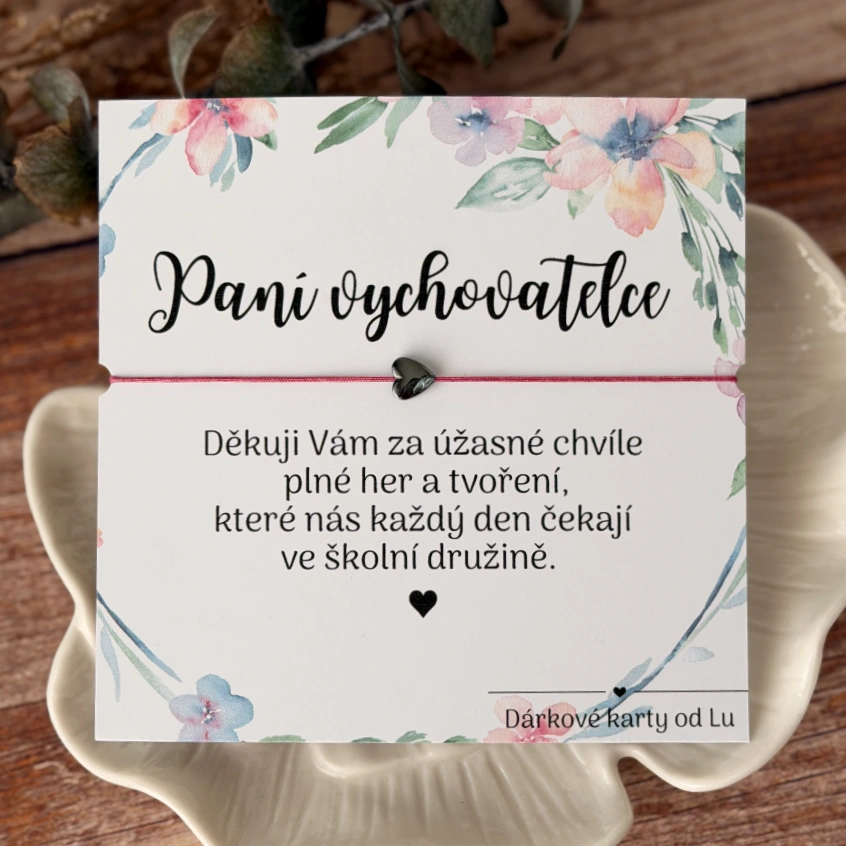 Dárek pro paní vychovatelku