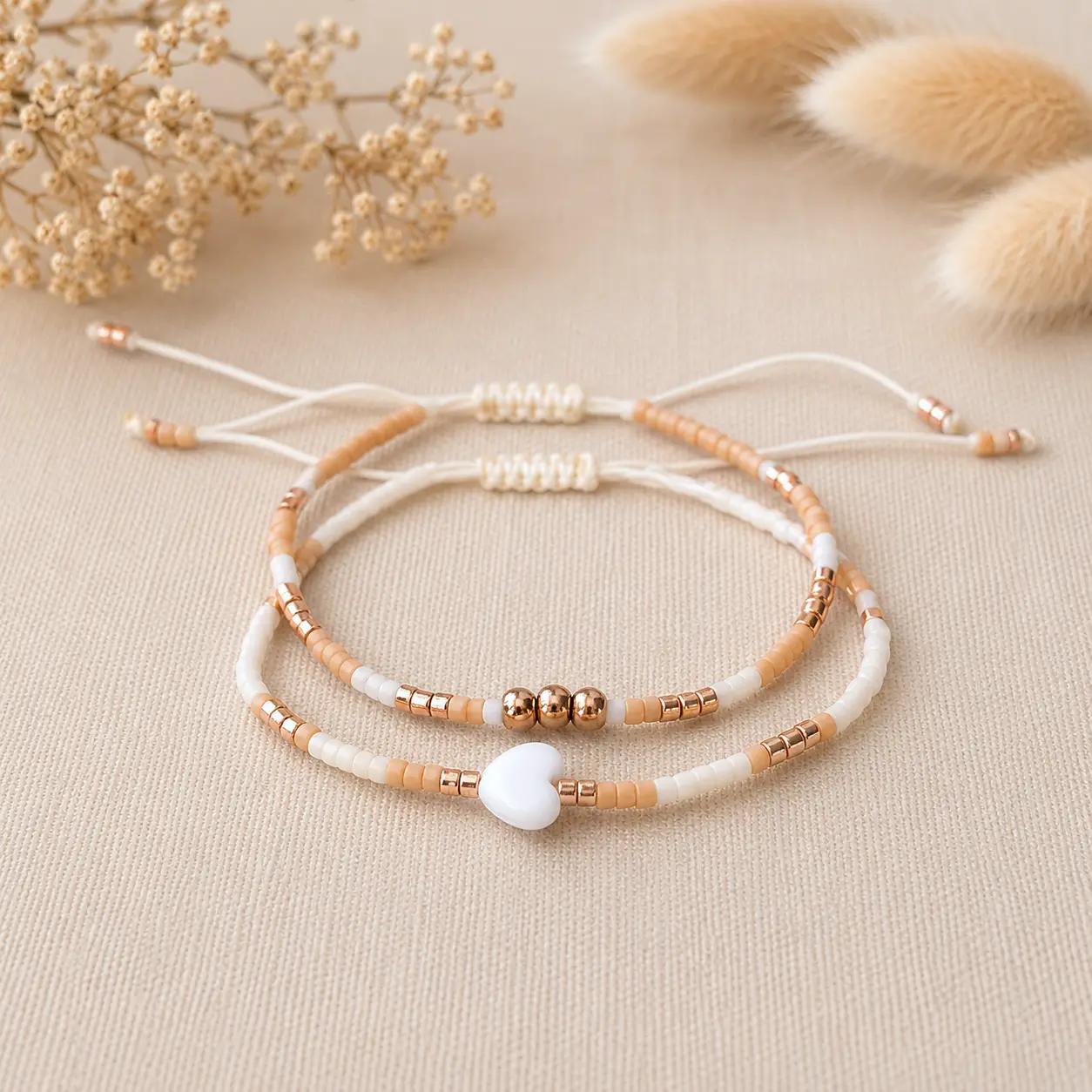 Miyuki rosa gold s perlou