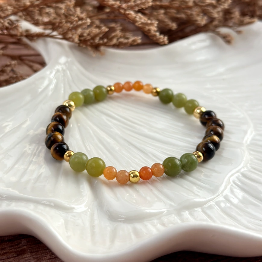 Náramek z minerálů Harmonie Země a Slunce