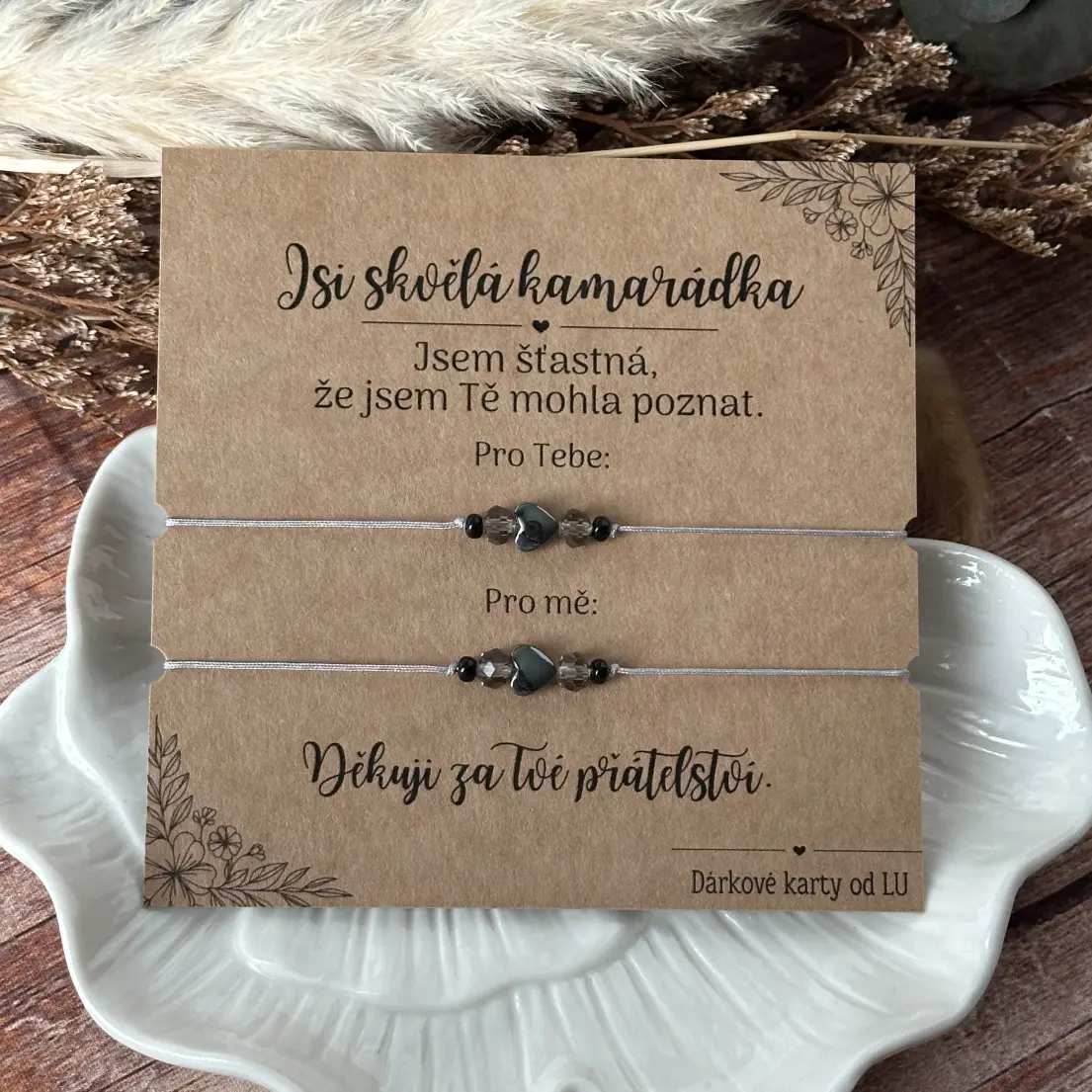 Náramek pro kamarádku se srdcem