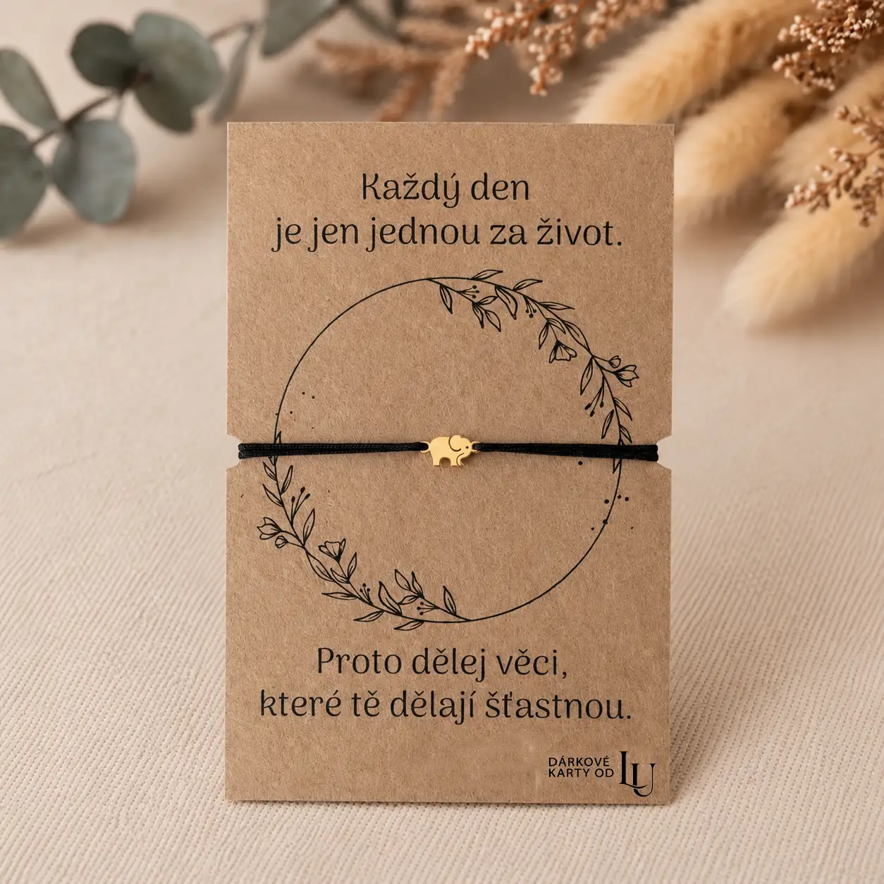Náramek se slonem pro štěstí