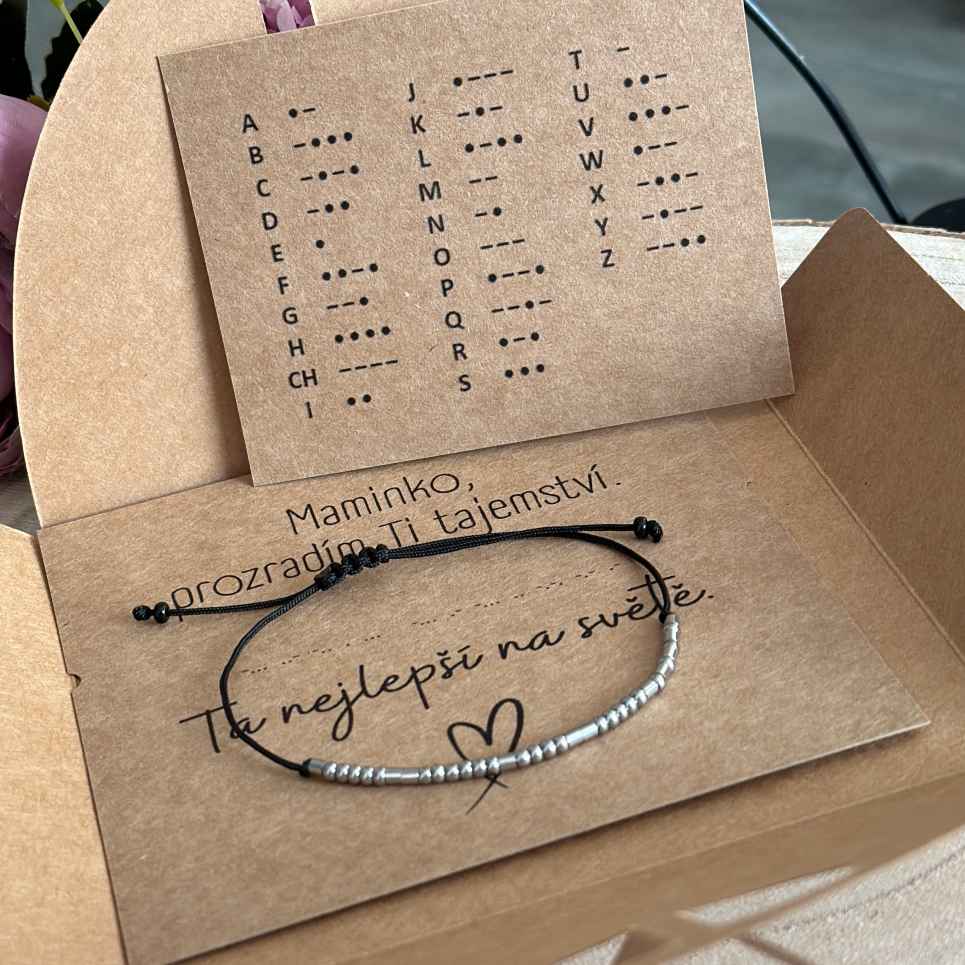 Originální oznámení těhotenství - zlatý odstín