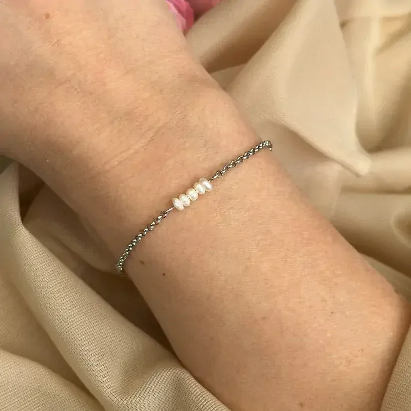 Rozloučení se školkou - perlový náramek pro učitelku, XS/S