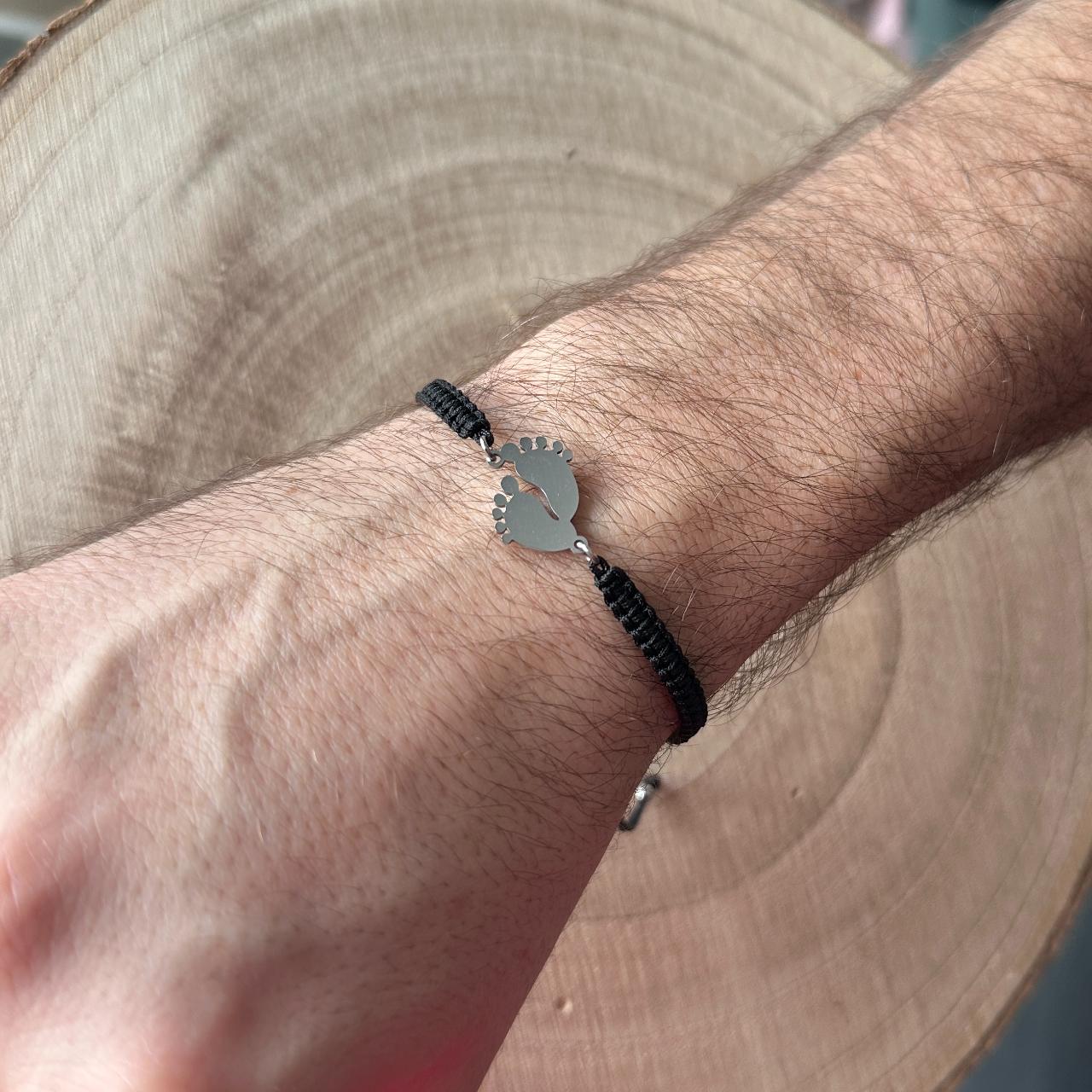 Náramek nožičky - pletený - obálka, dámský