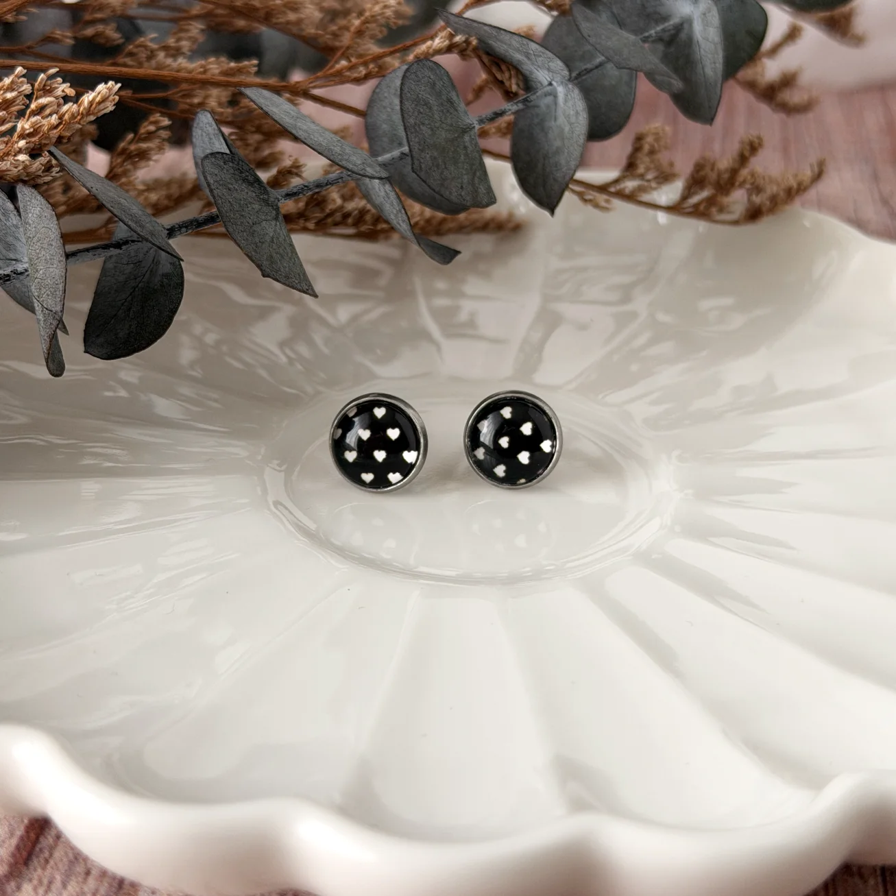 Náušnice se srdíčkem pro paní učitelku