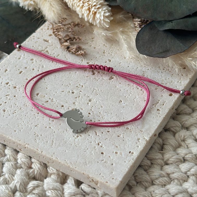 Náramek s nožičkami - menší varianta - pánský, dárková krabička