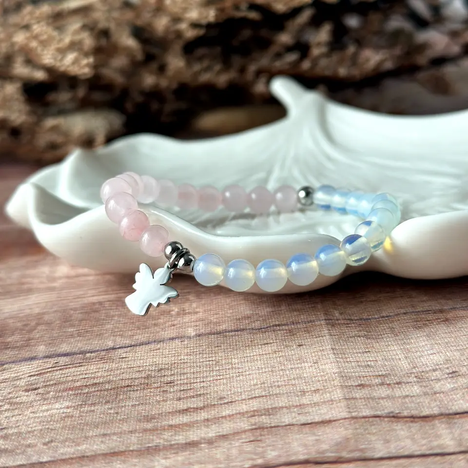 Náramek z minerálů pro kolegyni, L