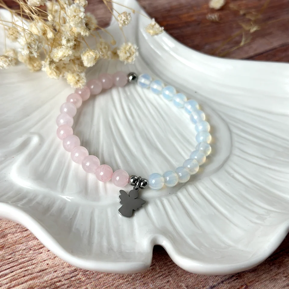 Náramek z minerálů pro kolegyni, L