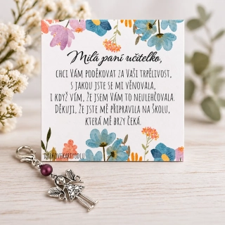 Loučení se školkou - andílek pro paní učitelku