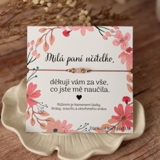 Poděkování paní učitelce