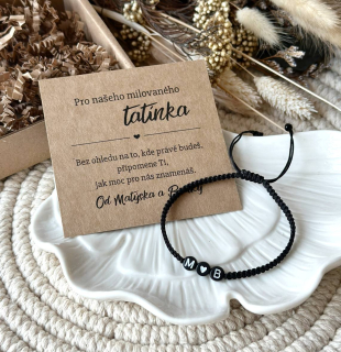 Náramek s písmeny pro tatínka